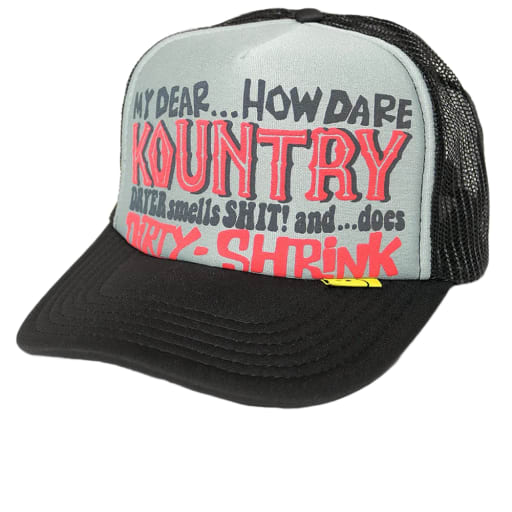 Kapital | Kountry Dirty Shrink Trucker Cap 'Gray / Black' by Hatchet Outdoor Supply Co.