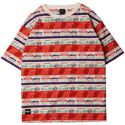 Manastash | MTN Stripe T-Shirt 'Red' by Hatchet Outdoor Supply Co.