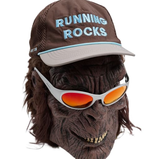 Running Rocks Trucker Hat in Brown by Windthrow
