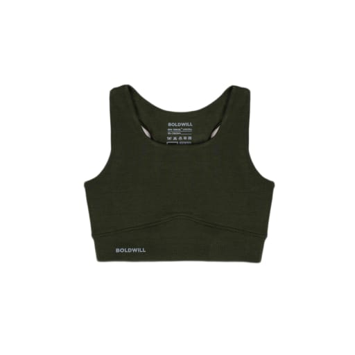 [PF96.Wood] Sports Bra - Pine Green by Boldwill