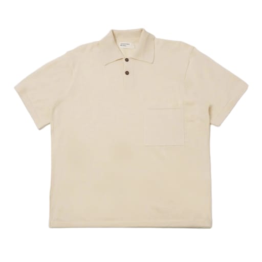 Woolcot Bio S/S Pullover Knit Shirt II - Ecru by Hunting Lodge
