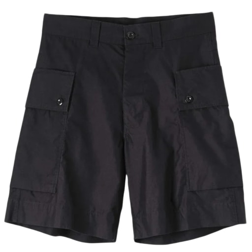 MHL Cargo Pocket Shorts Cotton Nylon Poplin Black by Hatchet Outdoor Supply Co.