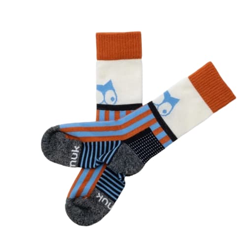 Gusto Merino hiking socks long Autumn sky / Almond by Hatchet Outdoor Supply Co.