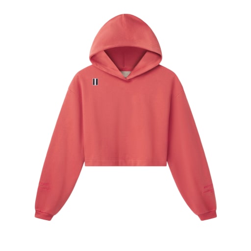 Cropped Hoodie - Mineral Red by Whitespace