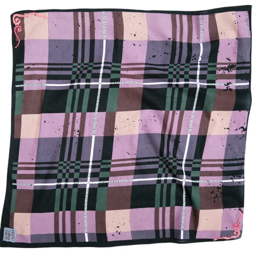 Sable x Forever Soup - Plaid with Coral Swirl by Sable