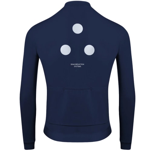 Men's Fluid Thermal LS Jersey - Navy by Drag Reduction Systems (DRS) - NYC Cycling Apparel