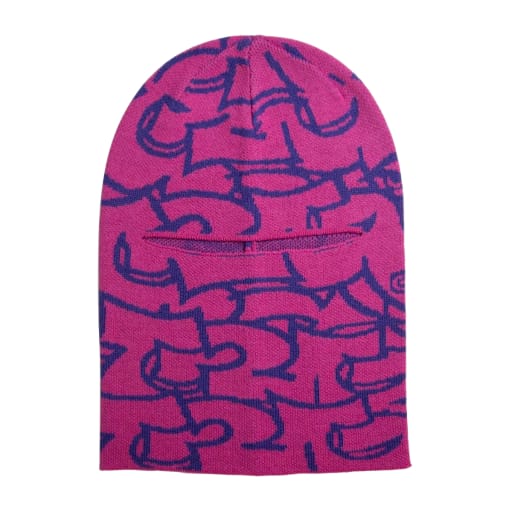 Hollow Skull Balaclava - Fuschia by g2g