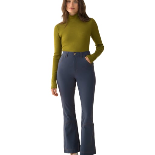 Kick Flare Trousers - Bathyal by Hikerkind