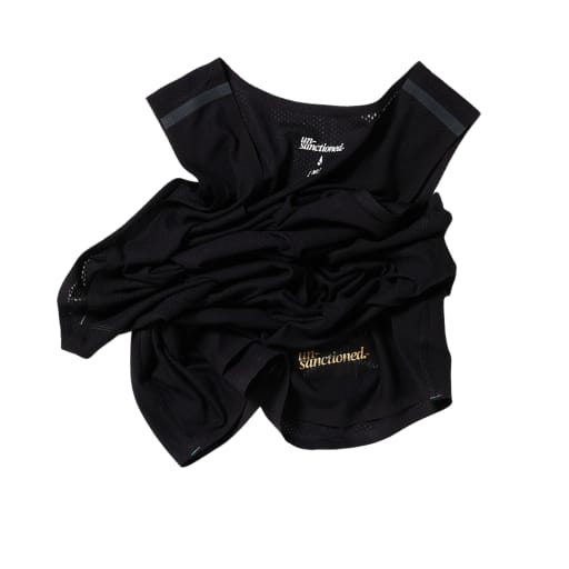 \\_UN-Race Singlet [black] by unsanctioned running