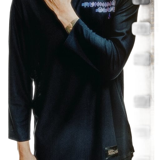 \\_UN-Run Long Tee 3/4 [black] "RC" by unsanctioned running