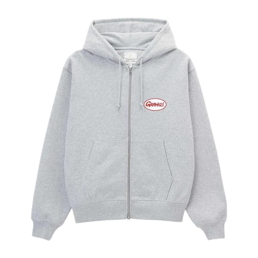 Oval Patch Zip Hooded Sweatshirt by Gramicci