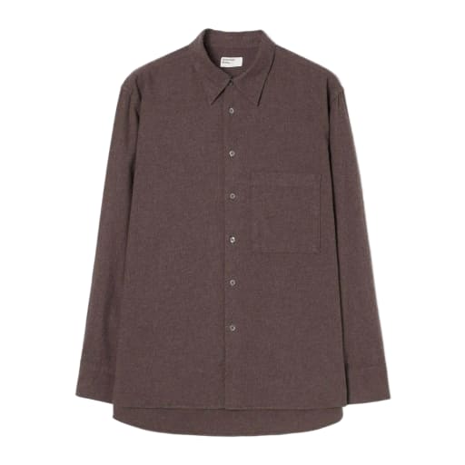 Square Pocket Shirt Brushed Flannel - Brown by Hunting Lodge