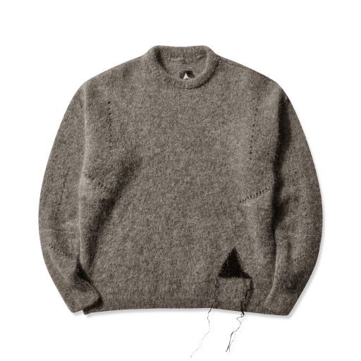 Dropstitch Mohair Knit Crewneck by ROA