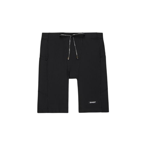 Men's Gridlock™ 7 Pocket Half Tights - Black by Bandit Running
