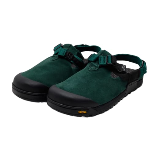Mountain Clog in Cascade Green Leather Suede by Windthrow