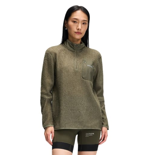 Unisex's Alpha Direct Half Zip Long Sleeves T-Shirt by Outopia