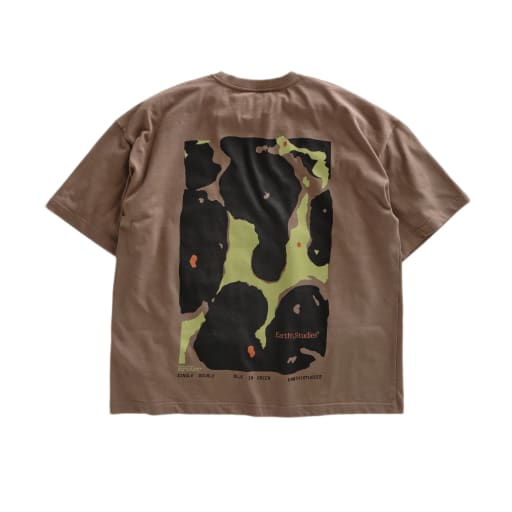 MS-114 Projection Crew Tee for Single Double + Blue in Green by Earth\Studies