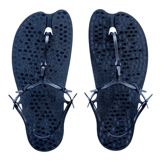 Footprint Camp Sandals in Black by Windthrow