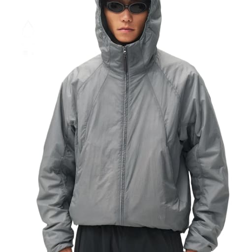 PrimaLoft® 撥水フーデッドインサレーションジャケット NLBLAMF013 by Blue Monte