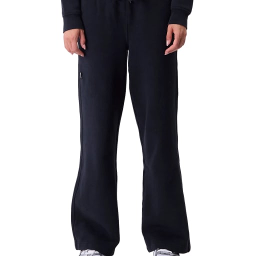 Wide Leg French Terry Sweatpants - Caviar by Whitespace