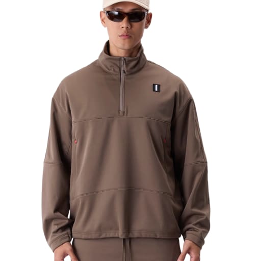 Softshell Quarter Zip - Morel by Whitespace