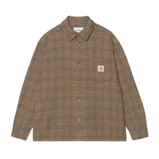L/S Bagley Shirt Bagley Check, Hamilton Brown by Hunting Lodge
