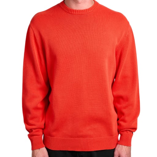 Cotton Knit Crew in Cayenne by Windthrow