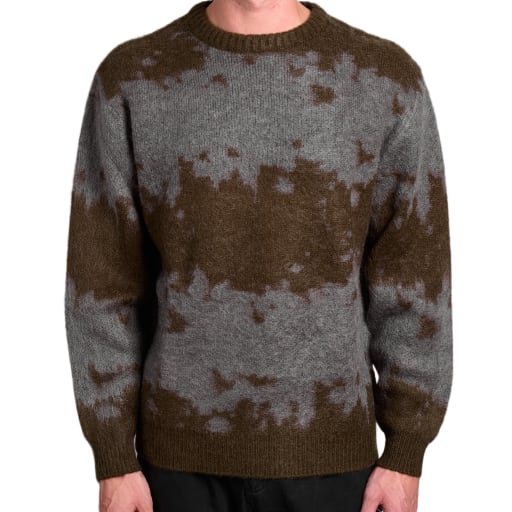 Mohair Splatter Sweater in Slate Splatter by Windthrow