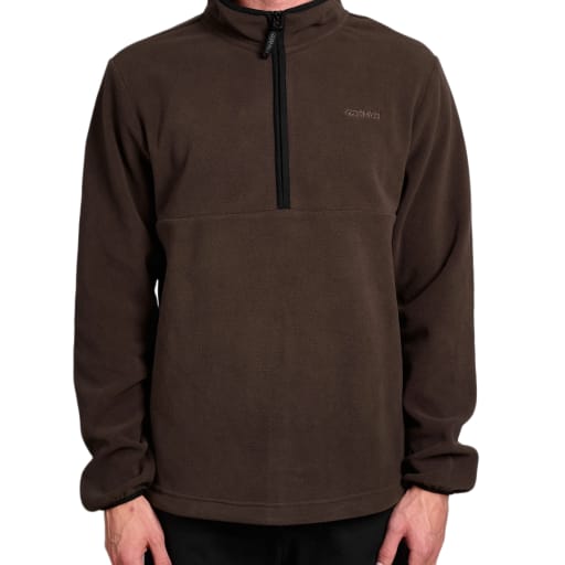 Thermal Fleece Pullover in Deep Brown by Windthrow