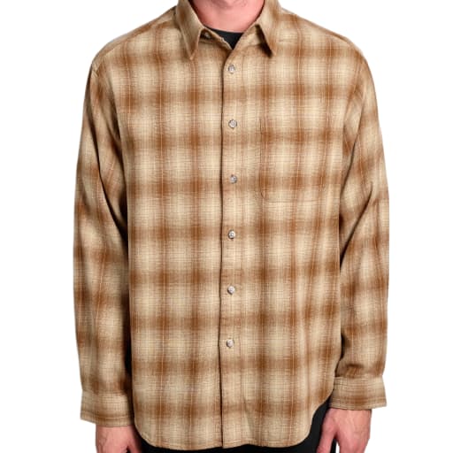 Piled Flannel Shirt in Sand by Windthrow