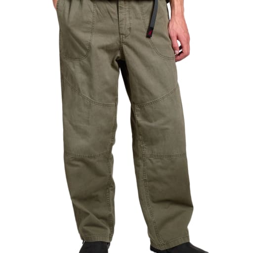Hemp Canvas Double Knee Pant in Burnt Olive Pigment by Windthrow