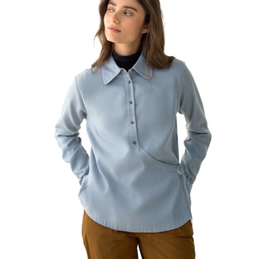 Front Field Flannel Shirt - Bluet by Hikerkind