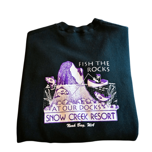 Fish the Rocks Snow Creek Sweatshirt - L by Vintage Trouts 