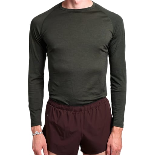 L/S Merino & Silk Base in Forest Night by Windthrow