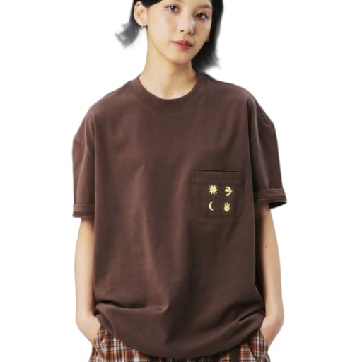 Sun Moon Flower Bird Illustration Cool-Feel Short Sleeve T-Shirt by MOUNTAINFEVER 