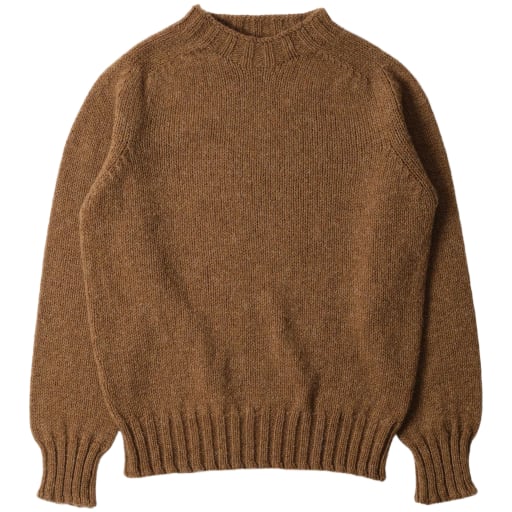 MHL Chunky Seamless Crew Neck Rustic Wool - Cinnamon by Hatchet Outdoor Supply Co.