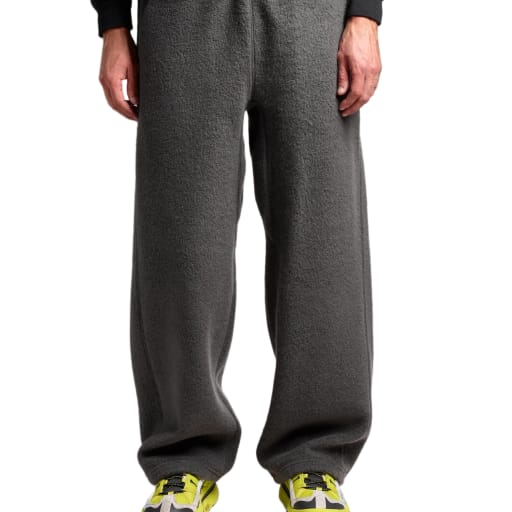 Wool Fleece Joggers in Dark Lava by Windthrow