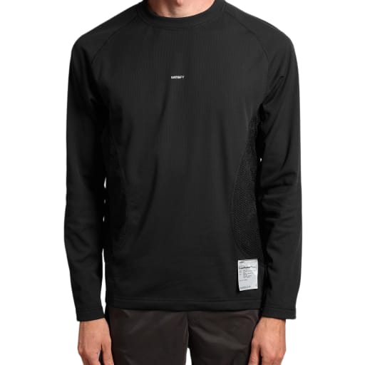 FuzzFleece™ Octa® Long Tee in Black by Windthrow