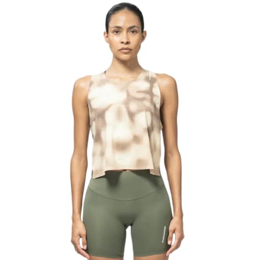Cropped Training Singlet Sandstone by Hermanos Koumori