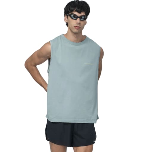 Side Mark Muscle T-Shirt Abyss Blue by Hermanos Koumori