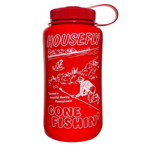 Gone Fishin' Nalgene Bottle - Buoy Red by Housefly Fishing