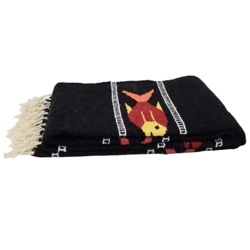 Black Baja Fish Blanket by Housefly Fishing