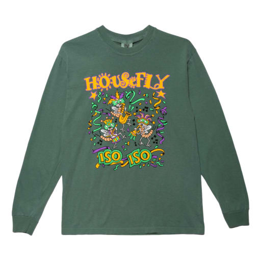 Housefly ISO ISO Long Sleeve Moss Green by Housefly Fishing