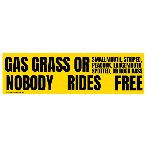 Housefly Gas Grass Bass Sticker by Housefly Fishing