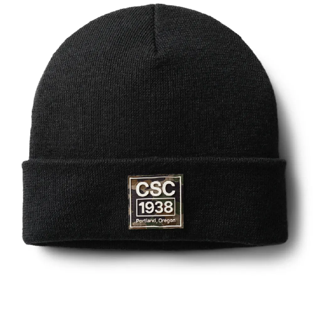 メンズウェア CLUBHAUS Heritage Woolen Cap - Black Columbia CSC 1938 'Beanie 'Black' by Hatchet Outdoor Supply Co