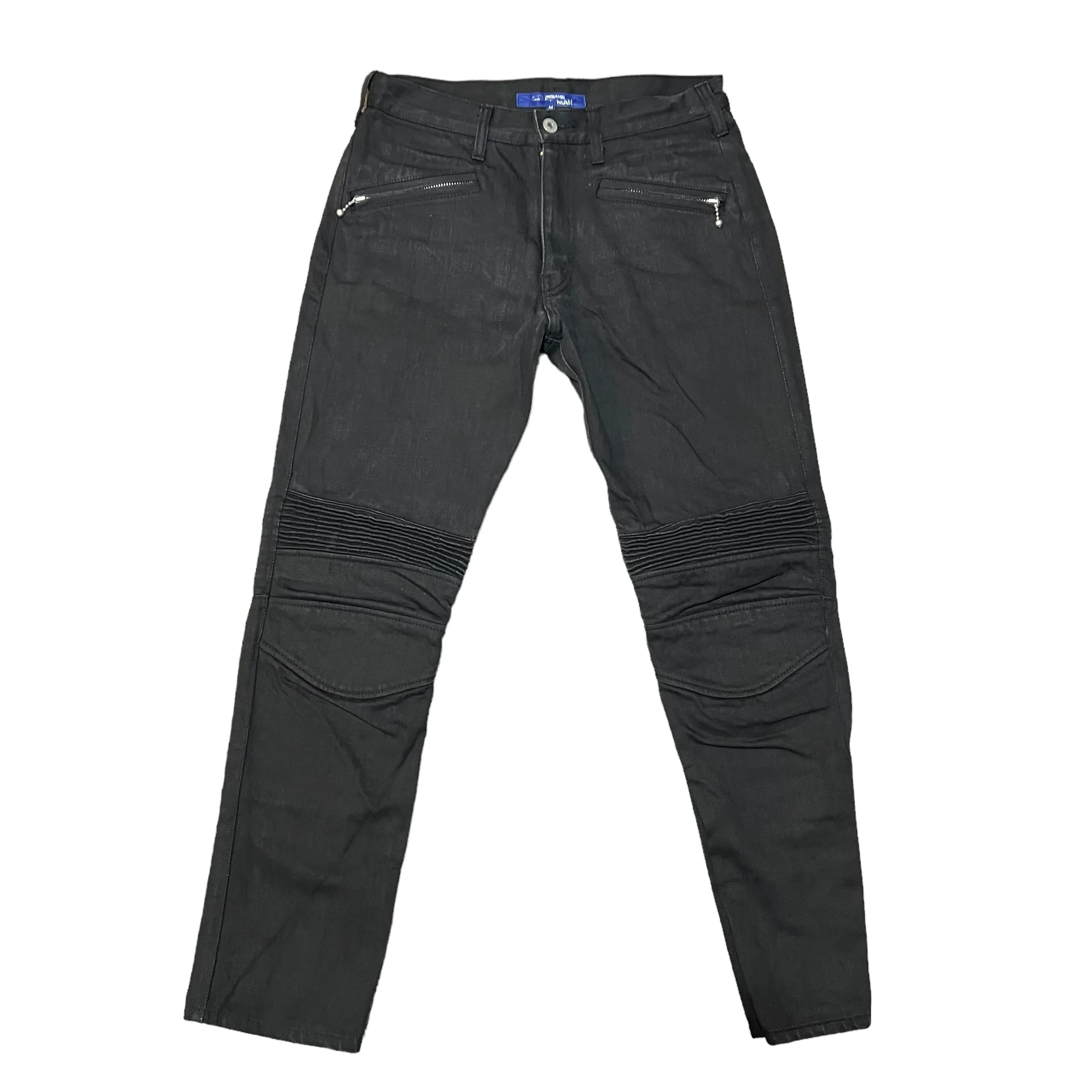 Junya Watanabe Black Cotton Biker Zip Pants (Fall/Winter 2007) | FORM