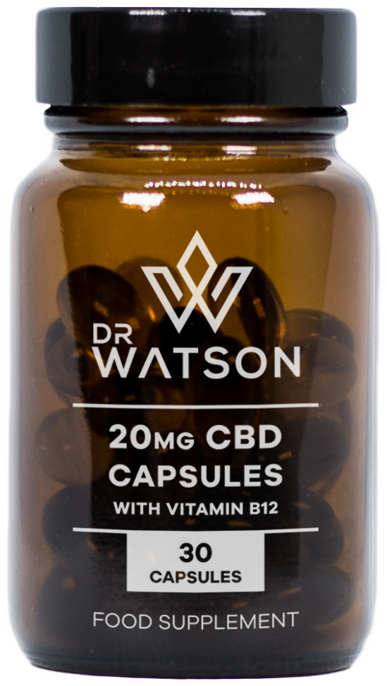 CBD and Vitamin B12 Capsules Supplements