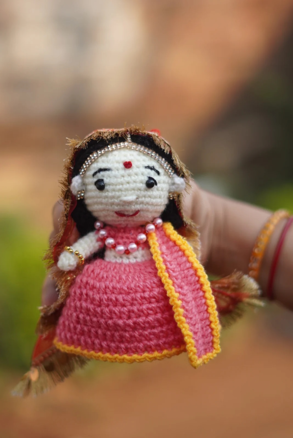Handcrafted Radha Krishna Amigurumi Duo — image 2