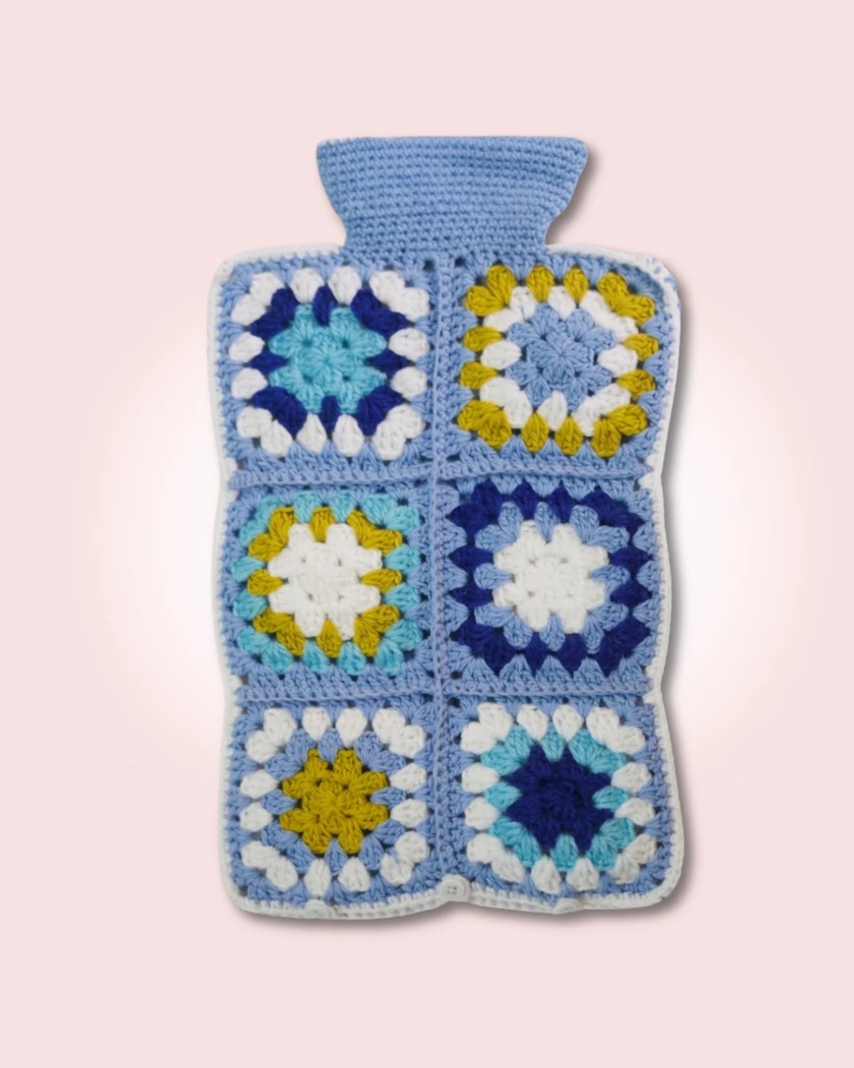 Granny Square Hot Water Bottle Cover