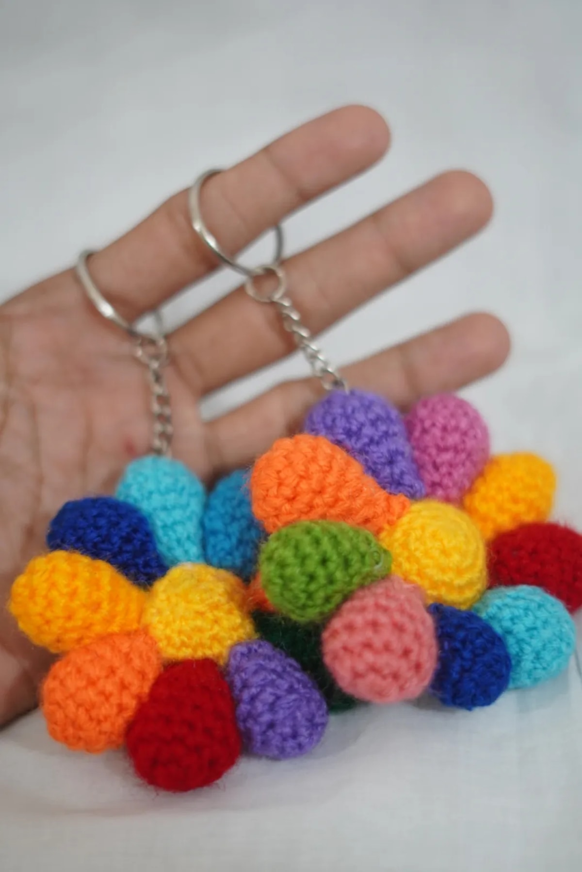 Rainbow Flower Keychain — image 2